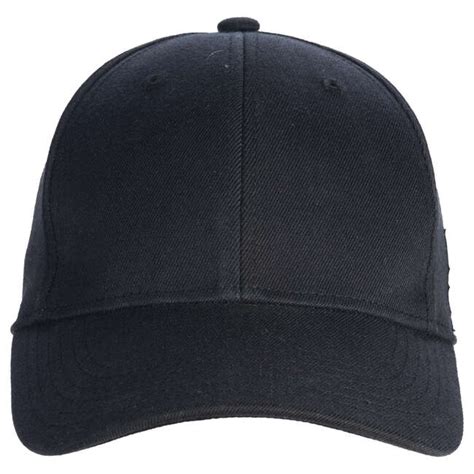 Cappello da baseball nero in misto lino 